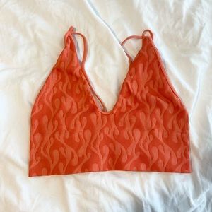 flames seamless tank top / bralette